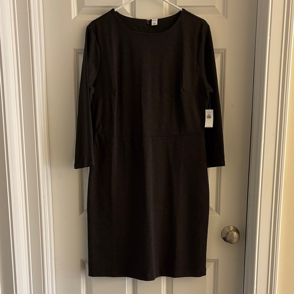 Old Navy Charcoal Long Sleeve Dress